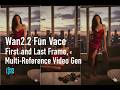 ComfyUI Wan2.2 Fun VACE Video(First And Last Frame, Multi-Reference Video Gen)