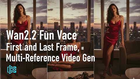 ComfyUI Wan2.2 Fun VACE Video(First And Last Frame, Multi-Reference Video Gen)