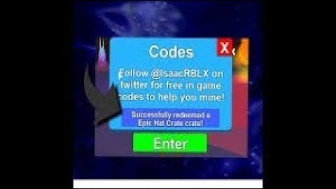 [CODES] How to get a FREE EPIC AND RARE HAT CRATE | Roblox Mining Simulator