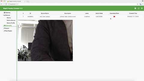 Video Streaming demo in EdgeX Foundry UI