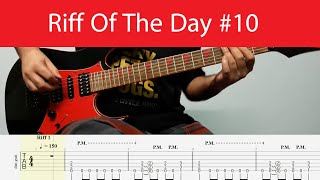 Riff Of The Day #10 - Old School Thrash Metal Guitar Riff With Tabs And Backing Track