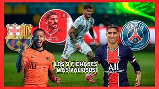 ¡Los 9 FICHAJES MÁS VALIOSOS que se han concretado HASTA EL MOMENTO!