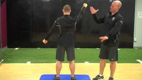 4 x 1 Standing Resisted Shoulder Flexion-Extension w Pattern Assistance w Tubing in Hands