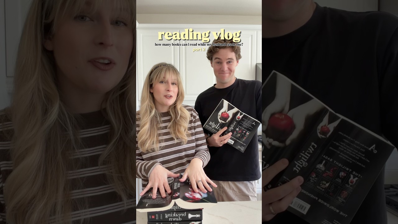 reading vlog - how many books can I read while my husband reads one? - PART 2