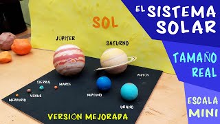 Cómo hacer el Sistema Solar con plastilina a escala MINI