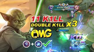 Cyclops Master Yoda Skin Star Wars Gameplay 😍 Best Build and Emblem Set 2023 MLBB