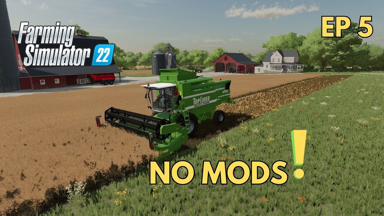 How to Harvest Crops in Farming Simulator 22! - YouTube