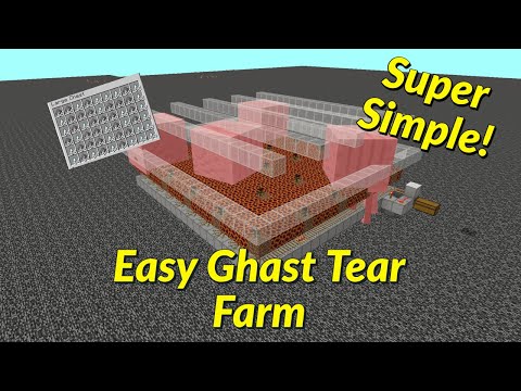 Easiest Automatic Ghast Tear Farm! | Minecraft 1.17 Tutorial