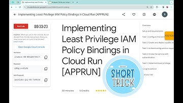 Implementing Least Privilege IAM Policy Bindings in Cloud Run [APPRUN] || #qwiklabs || #coursera