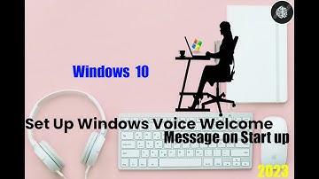 Setup Windows Voice Wellcome  Massage on Startup.Sinhala.