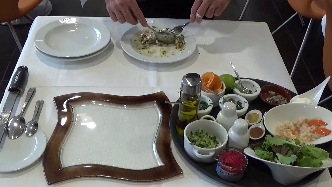 Tartare de Saint Jacques et huître