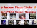 9 Insane Gospel Piano Licks and Lines for EVERY Gospel Musician | The Master's Secrets Revealed!