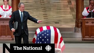 World leaders meet at George H.W. Bush's funeral