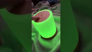 YUNJAYI Nursery Night Light for Kids, 256 RGB Color Changing &amp; Warm White Touch Bedside Lamp Wireles