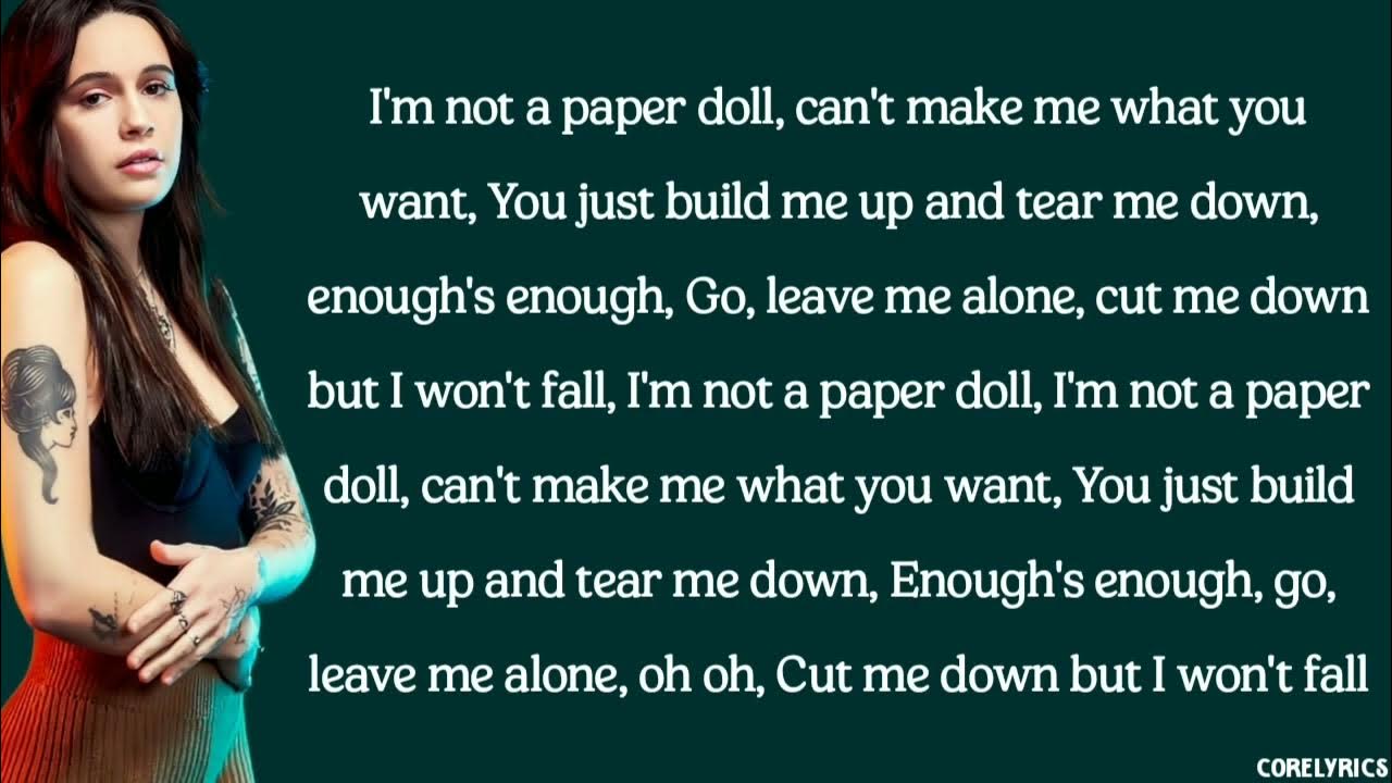 Bea Miller Paper Doll (lyrics) YouTube
