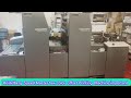 Heidelberg SpeedMaster 2 color offset Printing Machine important
