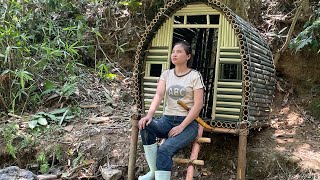 Survive alone by making a shelter by the stream and grilling fish to eat / Yến survival