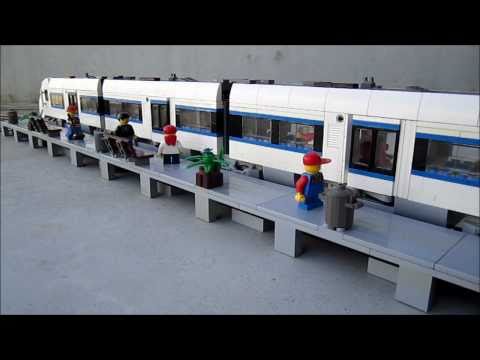 Uændret Bidrag Pelmel LEGO Intercity Train with automatic sliding doors - YouTube