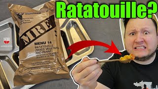 The DREADED Army Ratatouille?  MRE Field Ration | US Military Meal Ready to Eat Taste Test Review