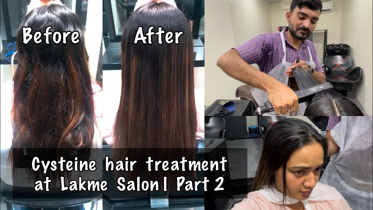 Cysteine Hair Treatment Review Day 2 | Lakme Salon | Final Results - YouTube