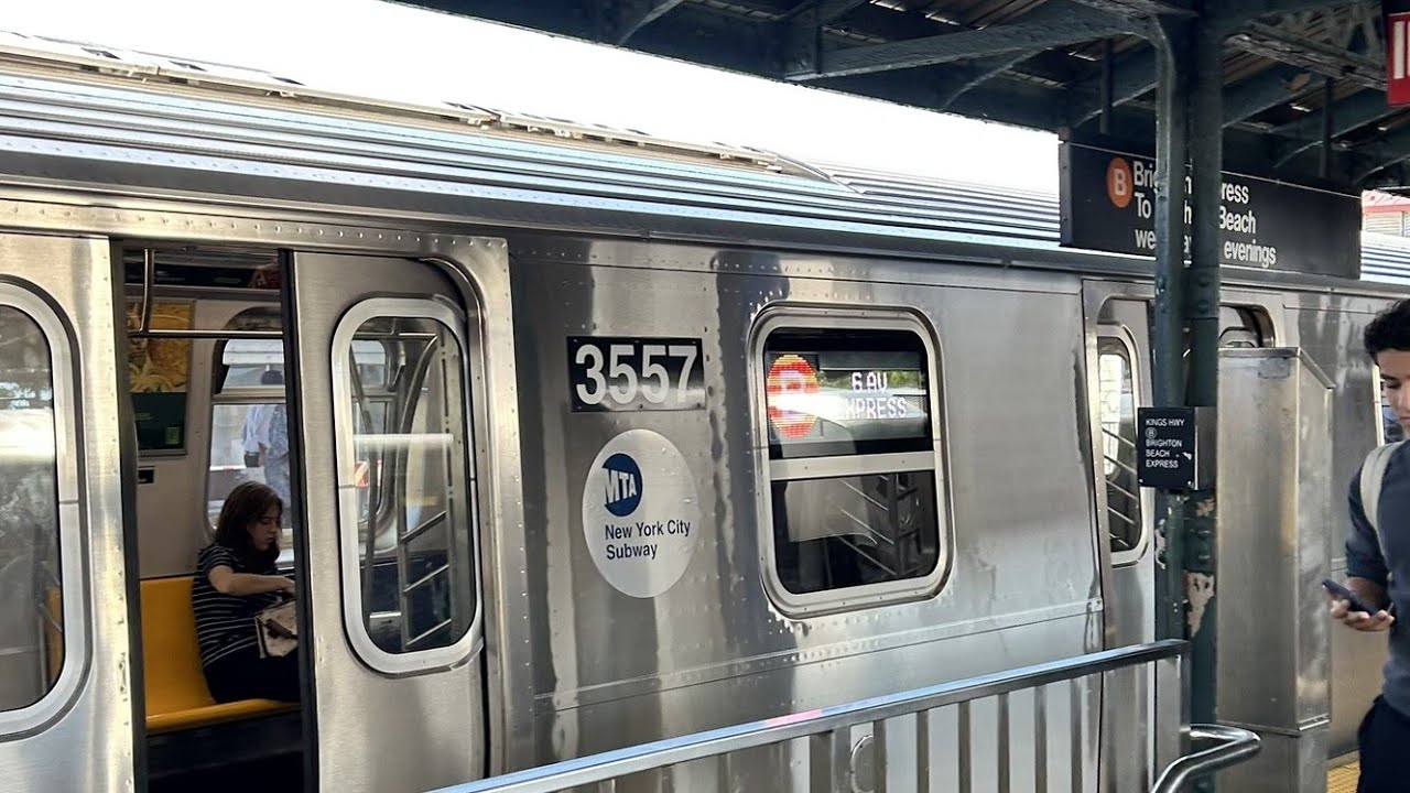 Brighton Beach Bound B Local train ride - Avenue J to Kings Highway ...