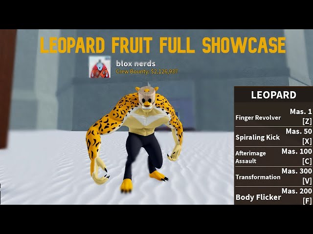 LEOPARD FRUIT Showcase In Blox Fruits (Roblox) 