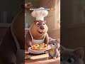 Capivara fazendo pizza para o gatinho fofo 🐱🦛😍 #animaisfofos