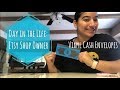 DAY IN THE LIFE OF AN ETSY SHOP OWNER | making vinyl cash envelopes | filling Etsy orders