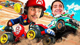 EU NÃO FIQUEI EM ÚLTIMO!!! | MARIO KART WORLD COM COLEGAS