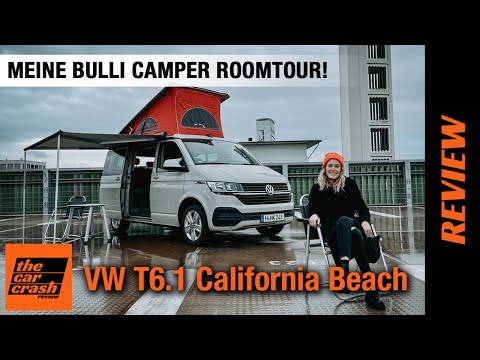 Youtube VW T6.1 California Beach (2021) Meine Bulli Camper Roomtour! ⛺ Review | Test | Dachzelt | Miniküche thumb