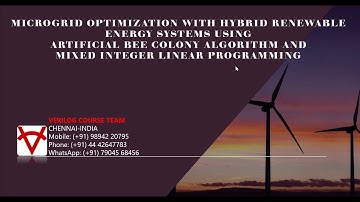 MICROGRID OPTIMIZATION-HYBRID RENEWABLE ENERGY-ARTIFICIAL BEE COLONY-MIXED INTEGER LINEAR PROGRAM