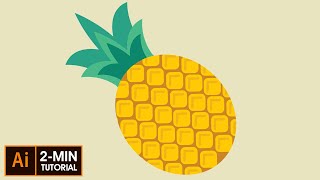 Flat Design Pineapple - Illustrator Tutorial