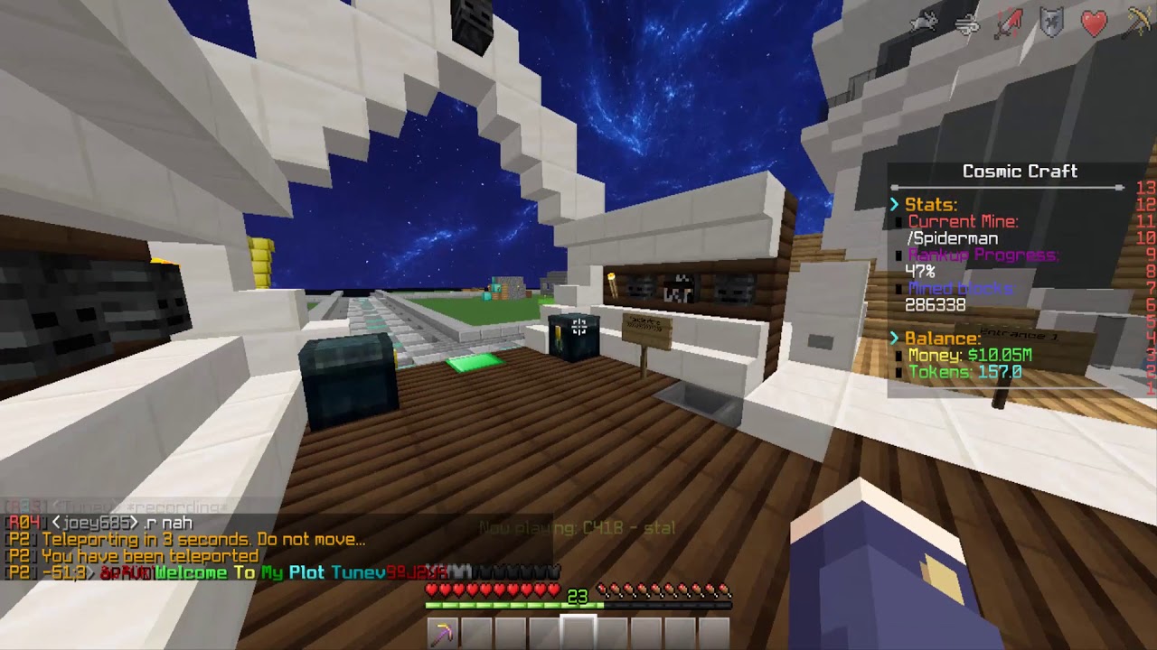 Minecraft Cosmic Craft Server + My Plot! - YouTube