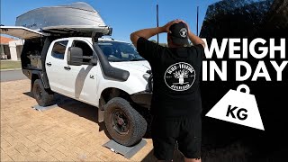 Stripping Weight & Weighing In  ||  CAN I STILL TOW AN OFF-ROAD VAN WITH A TINNY UP TOP?!