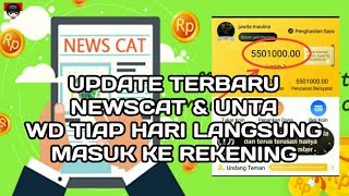 GAJIAN 1 JTA TIAP HARI DI APLIKASI NEWSCAT & UNTA | terbukti membayar & legit