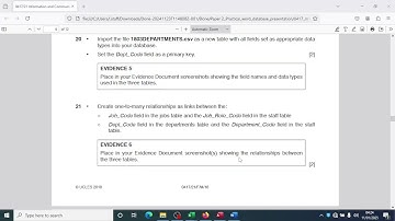 Cambridge IGCSE ICT 0417 - Feb/Mar 2018 Paper 2 Database 1