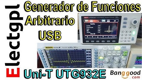 Generador de Funciones Arbitrario Uni-T UTG932E | Software de PC USB | Sponsor Banggood
