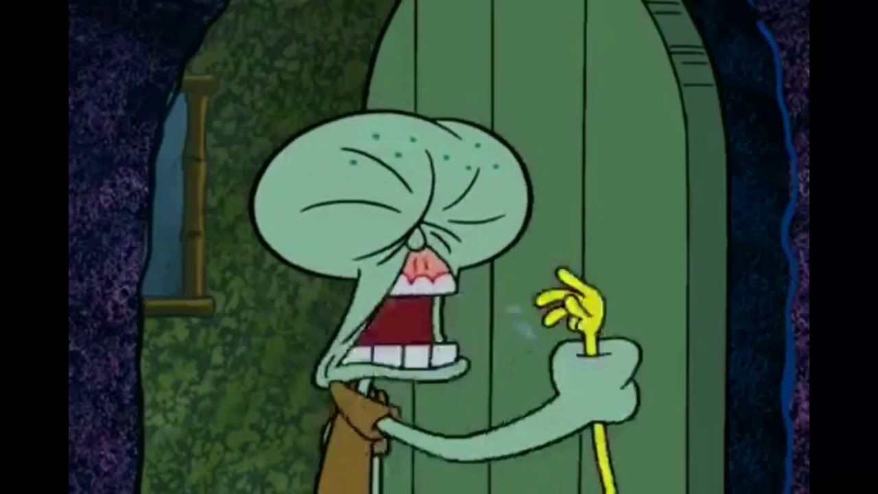 images Squidward Spongebob Meme Face spongebob knocks on squidwards face.