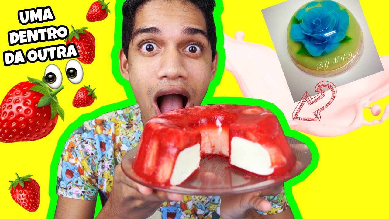 COMO FAZER UMA GELATINA ENCAPSULADA | Bolo de Gelatina! #DARIORECEITAS