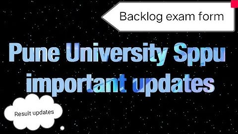 SPPU Backlog Exam form / How to fill sppu sppu Backlog form 2023 /sppu Result updates ✅