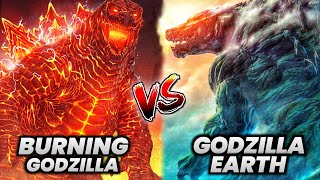 Burning Godzilla Vs Godzilla Earth / Who is more powerful / Godzilla Vs Kong