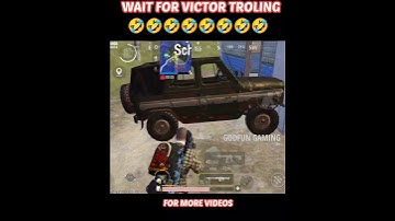 wait for victor trolling 😂 pubg funny video | noob player in pubg #bgmi #bgmi #pubgmobile