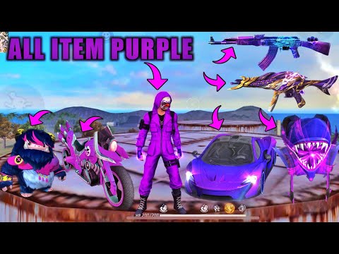 I Can Only Wear Purple Items💜Free Fire || Purple Criminal,Purple Car,Purple Mp40,Everything Purple's Avatar