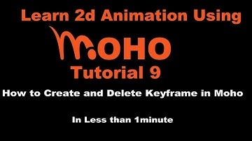9  How to Create and Delete Keyframe in Moho #mohoanimation #mohopro #animationtutorials