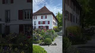Lenzburg Castle in Switzerland 🇨🇭. Beautiful flowers garden ❤️