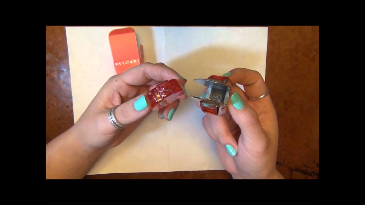 how to open a bvlgari perfume bottle