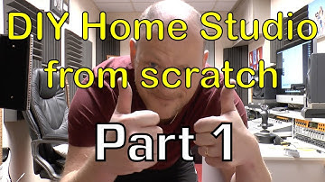 DIY Home Studio from scratch on a tight budget Part 1 (Studio Desk and Equipment Cabinet Builds)