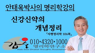 강약왕쇠/신강신약-(자평명리학)-갑술명리학-안태옥박사의 명품사주강의
