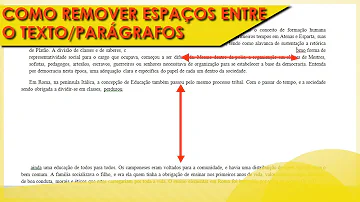 Como tirar o espaço no Word?