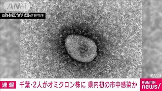 千葉で初の市中感染か　新たにオミクロン株感染2人確認(2022年1月1日)